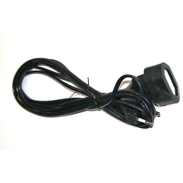 Προέκταση Με Φίς Διπολικό Οβάλ Καλώδιο 2x0.75mm² 3μ Μαύρη