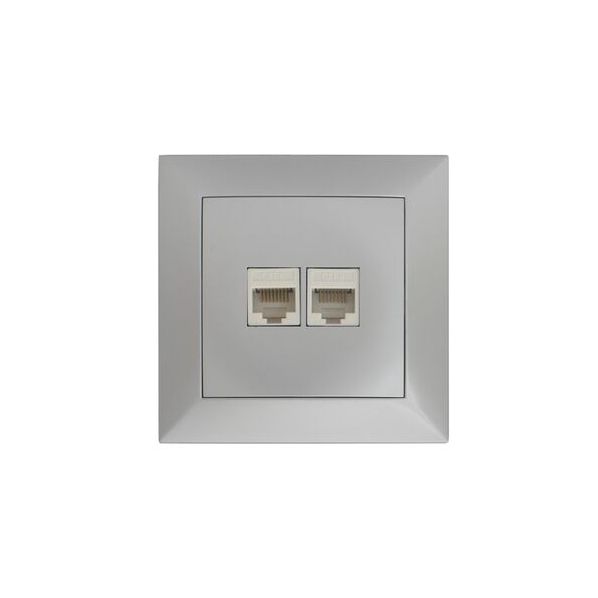 ΠΡΙΖΑ DATA ΔΙΠΛΗ RJ45+RJ45 CAT.6 ΠΛΗΡΗΣ ΑΣΗΜΙ