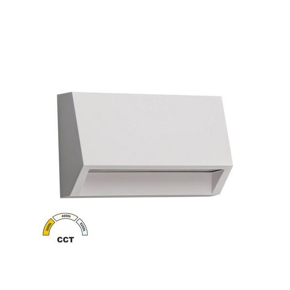 LED ΦΩΤΙΣ.PC ΕΠΙΤΟΙΧΟ ΕΜΜΕΣ. ΚΥΡΤΟ ΟΡΘΟΓ 2W CCT IP65 ΛΕΥΚΟ