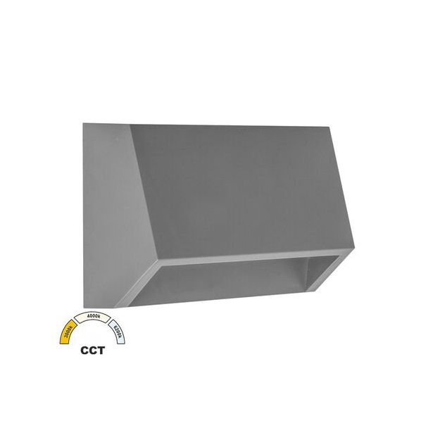 LED ΦΩΤΙΣ.PC ΕΠΙΤΟΙΧΟ ΕΜΜΕΣ. ΚΥΡΤΟ ΟΡΘΟΓ 2W CCT IP65 ΓΚΡΙ