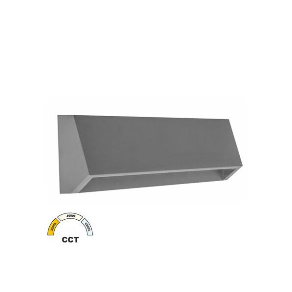 LED ΦΩΤΙΣ.PC ΕΠΙΤΟΙΧΟ ΕΜΜΕΣ. ΚΥΡΤΟ ΟΡΘΟΓ. 4W CCT IP65 ΓΚΡΙ