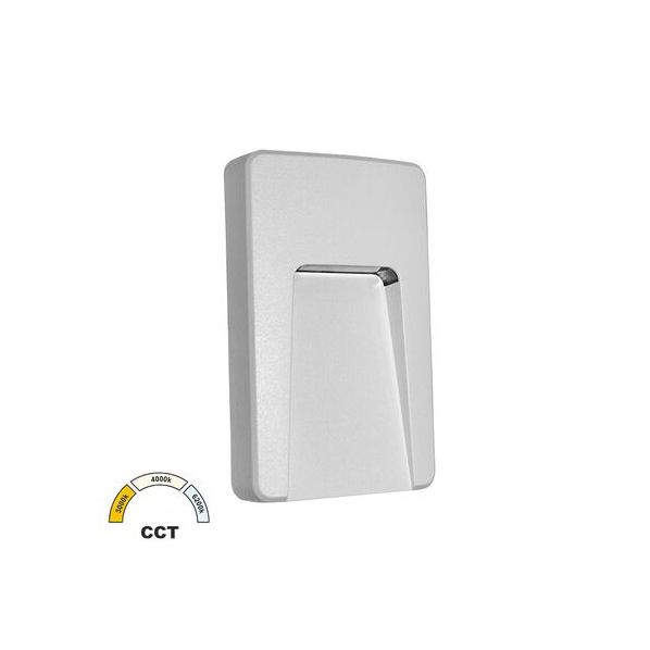 LED ΦΩΤΙΣ.PC ΕΠΙΤΟΙΧΟ ΕΜΜΕΣΟΥ ΟΡΘΟΓΩΝΙΟ 3W CCT IP65 ΛΕΥΚΟ