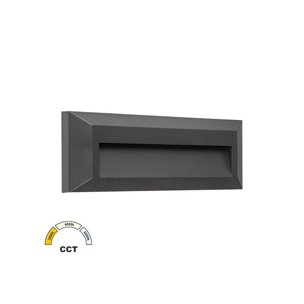 LED ΦΩΤΙΣ.PC ΕΠΙΤΟΙΧΟ ΕΜΜΕΣΟΥ ΟΡΘΟΓΩΝΙΟ 2W CCT IP65 ΓΡΑΦΙΤΗΣ