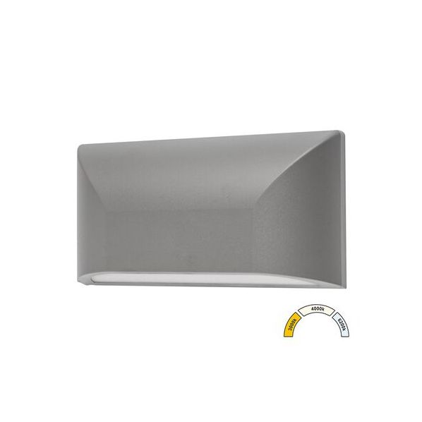 LED ΦΩΤΙΣΤΙΚΟ PC ΕΠΙΤ.ΟΒΑΛ ΜΟΝΗΣ ΚΑΤΕΥΘ.6W CCT IP65 ΓΚΡΙ