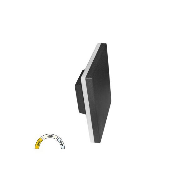 LED ΑΠΛΙΚΑ AΛΟΥΜ.ΕΜΜΕΣΟΥ ΦΩΤΙΣΜ.ΤΕΤΡΑΓΩΝΗ 10W CCT ΜΑΥΡΗ