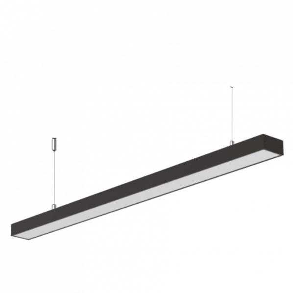 LED ΓΡΑΜΜΙΚΑ ΟΙΚΟΝΟΜΙΚΑ ΔΥΝΑΤΑ 40W 6500k 3800lm 1200x205xh45mm ΜΑΥΡΟ
