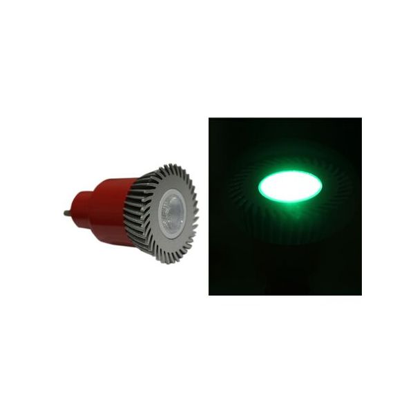 LED ΛΑΜΠΑ ΙΣΧΥΟΣ GU10 3W 230V 1 Led 30° ΠΡΑΣΙΝΗ
