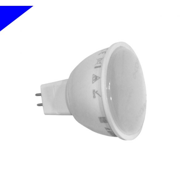 LED MR16 4.5W 12VAC/DC 105' ΜΠΛΕ