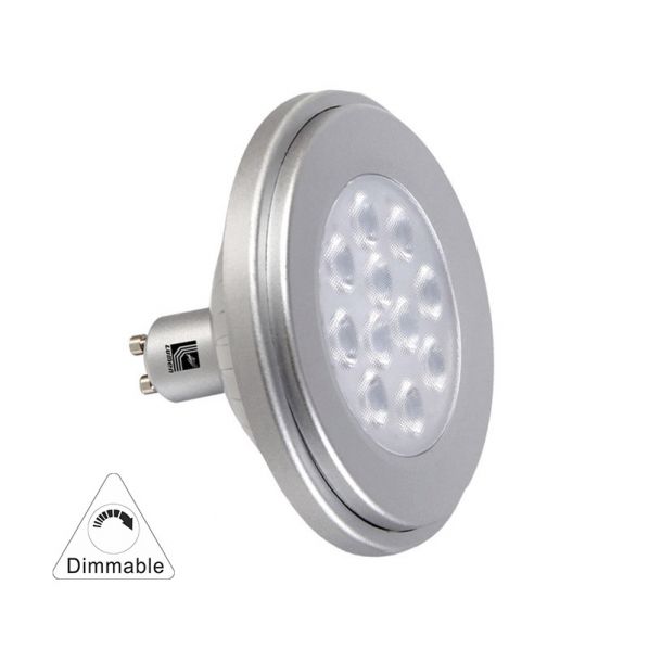 LED SMD ΑΛΟΥΜ.ΑΣΗΜΙ AR111 GU10 12W 230V ΝΤΙΜΑΡ.36' ΨΥΧΡΟ