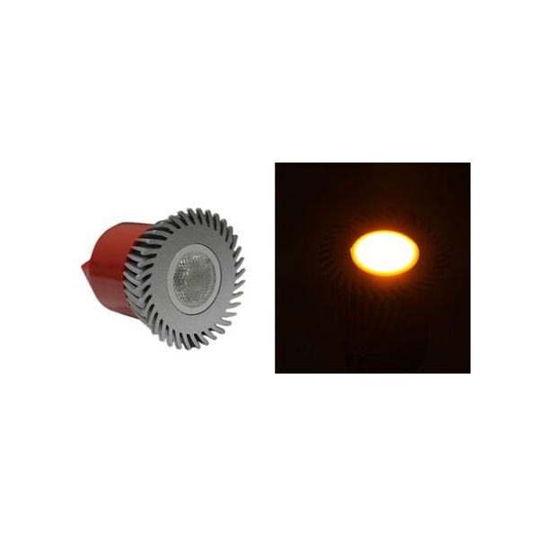 LED ΛΑΜΠΑ ΙΣΧΥΟΣ MR16 3W 230V 1 Led 30° ΠΟΡΤΟΚΑΛΙ