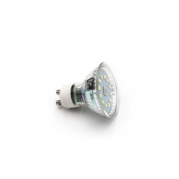 LED ΛΑΜΠΑ GU10 ΓΥΑΛΙΝΟ 5W 230V 105° ΛΕΥΚΟ 4000Κ