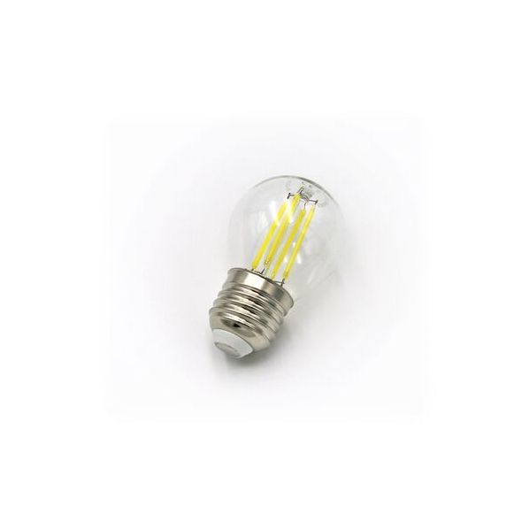 LED ΛΑΜΠΑ COG ΣΦΑΙΡΙΚΟ ΔΙΑΦΑΝΟ Ε27 6W 230V ΘΕΡΜΟ