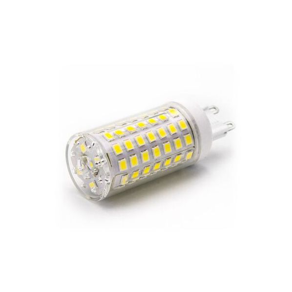 LED ΛΑΜΠΑ SMD ΚΕΡΑΜΙΚΟ G9 9W 230VAC ΔΙΑΦΑΝΗ ΘΕΡΜΟ 3000Κ