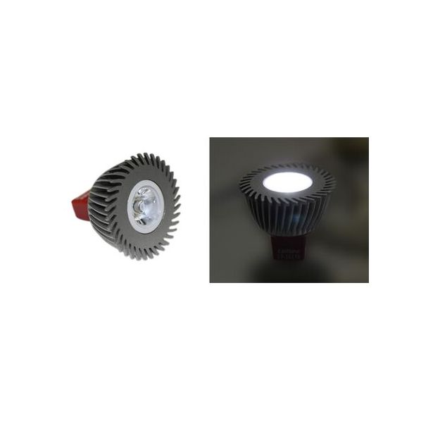 LED ΛΑΜΠΑ ΙΣΧΥΟΣ MR16 3W 12VAC/DC 1Led 10° ΨΥΧΡΟ 6200Κ