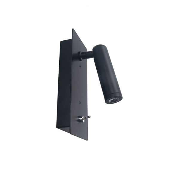 ΕΠΙΤΟΙΧΟ Φ/Σ LED 3W 4000K 190LM ΜΑΥΡΟ ΜΕΤΑΛΛΙΚΟ ΧΩΝΕΥΤΟ INYOKA