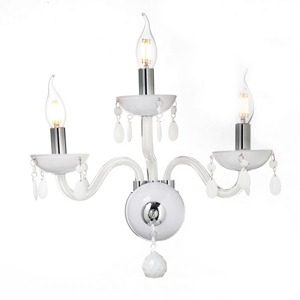 ΕΠΙΤΟΙΧΟ Φ/Σ 3ΧΕ14 ΛΕΥΚΟ ΚΡΥΣΤΑΛΛΟ+ΧΡΩΜΙΟ ΜΕΤΑΛΛΟ 38X40CM TULIA