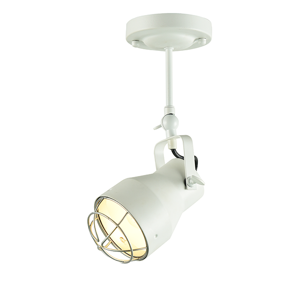 ΟΡΟΦΗΣ Φ/Σ 1ΧΕ27 ΜΕΤΑΛΛΙΚΟ ΛΕΥΚΟ ΠΛΕΓΜΑ ΑΣΗΜΙ Φ10XH36cm DAKOTA