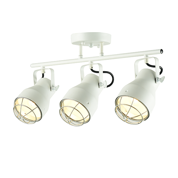 ΟΡΟΦΗΣ Φ/Σ 3ΧΕ27 ΜΕΤΑΛΛΙΚΟ ΛΕΥΚΟ ΠΛΕΓΜΑ ΑΣΗΜΙ Φ10Χ50XH28cm DAKOTA