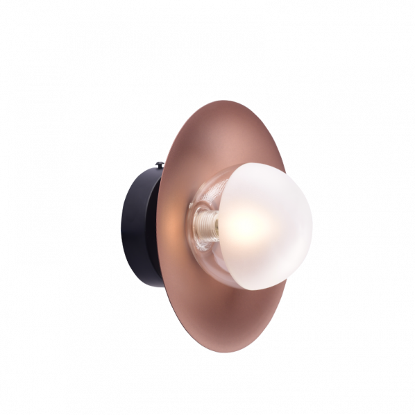 ΕΠΙΤΟΙΧΟ Φ/Σ 1ΧG9 ΧΑΛΚΙΝΟ/ΜΑΥΡΟ ΜΕΤ/ΚΟ + ΓΥΑΛΙ D20X15CM HYDRA