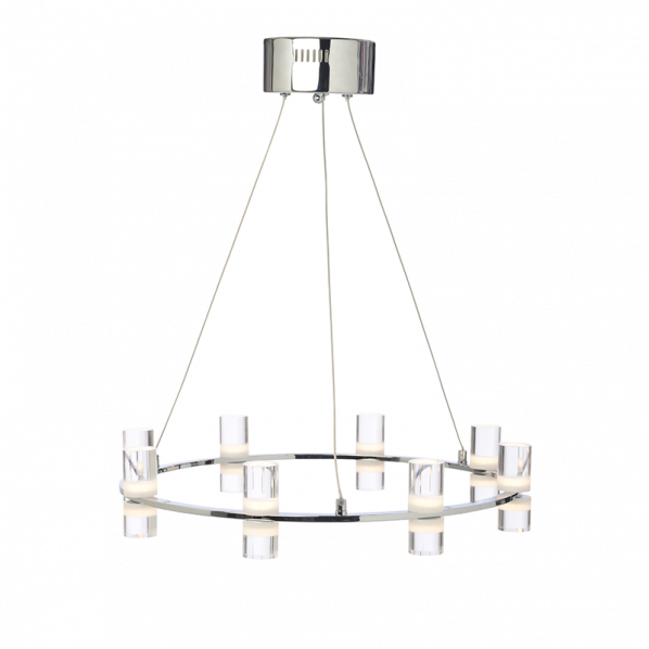 ΚΡΕΜΑΣΤΟ Φ/Σ LED2835 32W ΧΡΩΜΙΟ ΑΛΟΥΜΙΝΙΟ 3000Κ 2880LM D52XH131.5M IONIAN