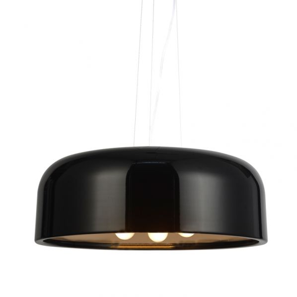 ΚΡΕΜΑΣΤΟ Φ/Σ 3XE27 ΜΕΤΑΛΛΙΚΟ ΜΑΥΡΟ Φ48cm SALON