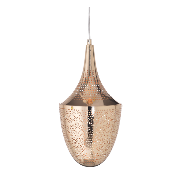 ΚΡΕΜΑΣΤΟ Φ/Σ 1ΧΕ27 ΜΕΤΑΛΛΙΚΟ ΓΥΑΛΙΣΤΟ ΟΡΕΙΧΑΛΚΟ Φ23ΧΗ43Χ160C PLEIADES