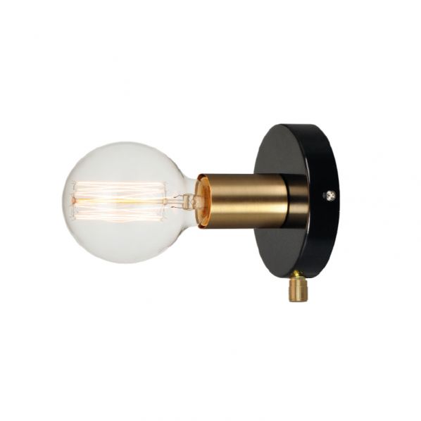 ΕΠΙΤΟΙΧΙΟ Φ/Σ 1ΧΕ27 ΜΕΤΑΛΛΙΚΟ ΜΑΥΡΟ+ΟΡΕΙΧΑΛΚΟ Φ12CM JOY