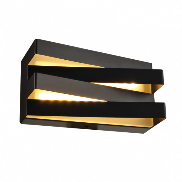 ΕΠΙΤΟΙΧΟ Φ/Σ LED 12W 3000K 960LM ΜΑΥΡΟ ΜΕΤ/ΚΟ 20X11X9CM MILANO