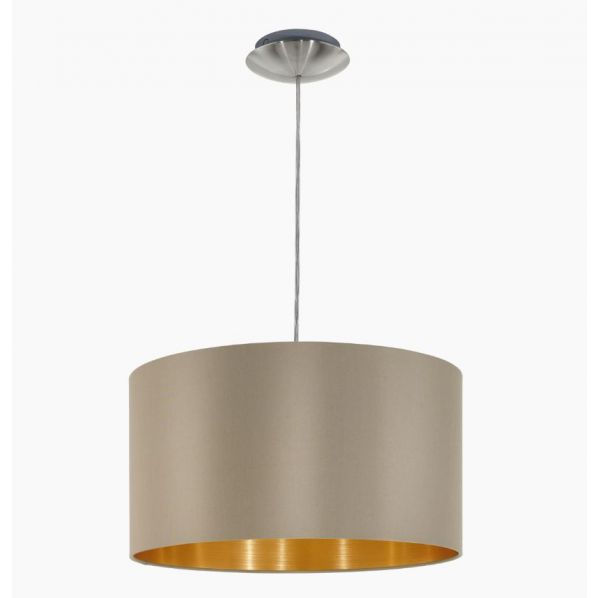 Φωτιστικό Κρεμαστό 0380 Νίκελ - Μ/ Τοπε Maserlo