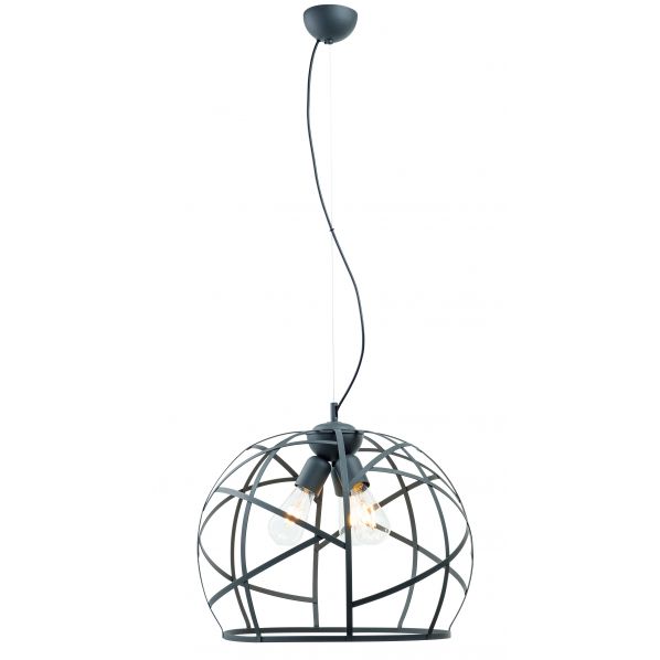 ΦΩΤΙΣΤΙΚΟ ΠΛΕΓΜΑ ΜΕΤΑΛΛΟ ΓΡΑΦΙΤΗΣ Ε27 Φ50 3Φ