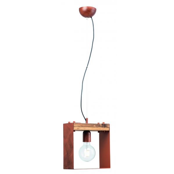 ΦΩΤΙΣΤΙΚΟ ΜΟΝΟΦΩΤΟ ΞΥΛΟ/ΜΕΤΑΛΛΟ ΧΑΛΚΟΣ/ΠΑΤΙΝΑ ΜΑΥΡΗ Ε27 Φ25