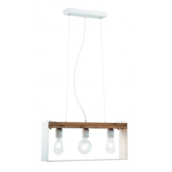 ΦΩΤΙΣΤΙΚΟ ΠΟΛΥΦΩΤΟ 3Φ ΞΥΛΟ/ΜΕΤΑΛΛΟ ΛΕΥΚΟ Ε27