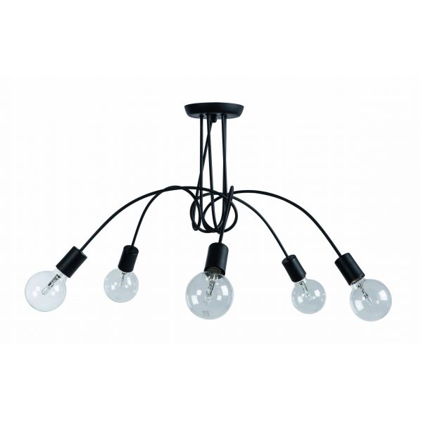 ΦΩΤΙΣΤΙΚΟ ΠΟΛΥΦΩΤΟ 5Φ ΜΕΤΑΛΛΟ ΜΑΥΡΟ Ε27