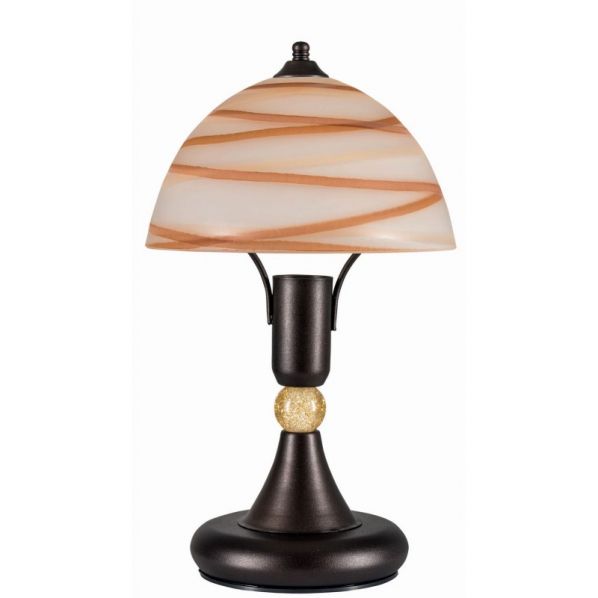 ΦΩΤΙΣΤΙΚΟ ΠΟΡΤΑΤΙΦ ΜΕΤΑΛΛΟ ΣΚΟΥΡΙΑ /ΓΥΑΛΙ ΚΑΦΕ  Ε14