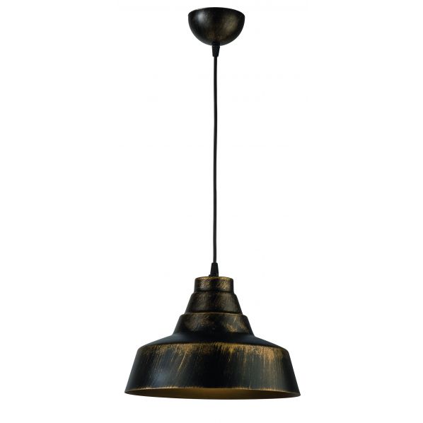 ΦΩΤΙΣΤΙΚΟ ΜΟΝΟΦΩΤΟ ΑΛΟΥΜΙΝΙΟ ΜΑΥΡΟ/ΠΑΤΙΝΑ ΧΡΥΣΗ Ε27 Φ30