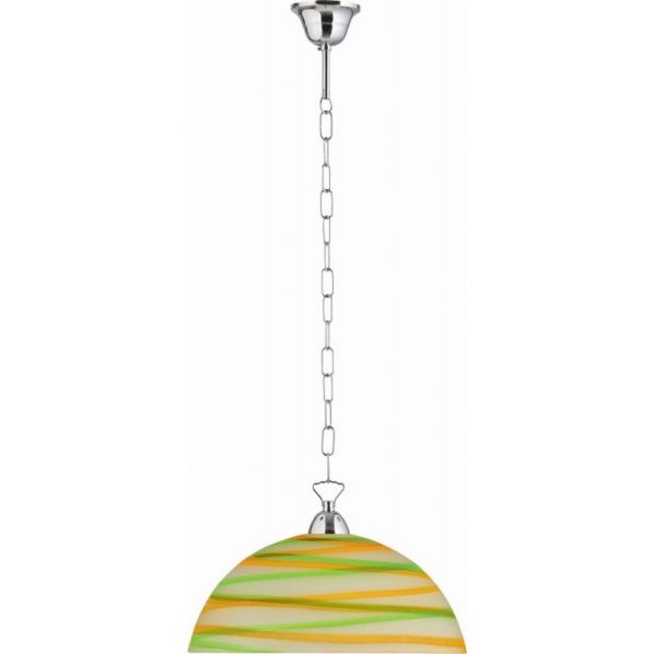 ΦΩΤΙΣΤΙΚΟ ΜΟΝΟΦΩΤΟ ΓΥΑΛΙ ΠΡΑΣΙΝΟ/ΠΟΡΤΟΚΑΛΙ Ε27 Φ36