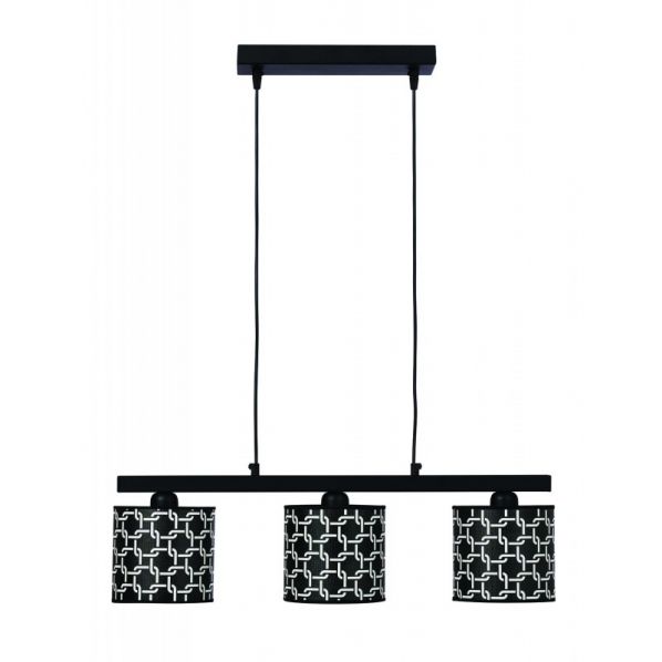 ΦΩΤΙΣΤΙΚΟ ΠΟΛΥΦΩΤΟ 3Φ ΜΕΤΑΛΛΟ/ΑΜΠΑΖΟΥΡ ΜΑΥΡΟ Ε27