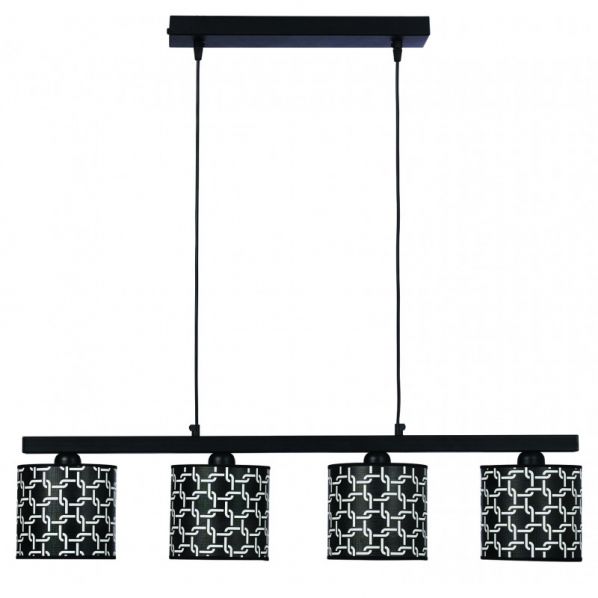 ΦΩΤΙΣΤΙΚΟ ΠΟΛΥΦΩΤΟ 4Φ ΜΕΤΑΛΛΟ/ΑΜΠΑΖΟΥΡ ΜΑΥΡΟ Ε27