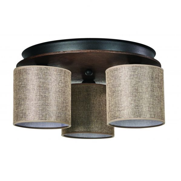 ΦΩΤΙΣΤΙΚΟ ΟΡΟΦΗΣ 3Φ ΞΥΛΟ/ΑΜΠΑΖΟΥΡ ΜΟΚΑ Ε27