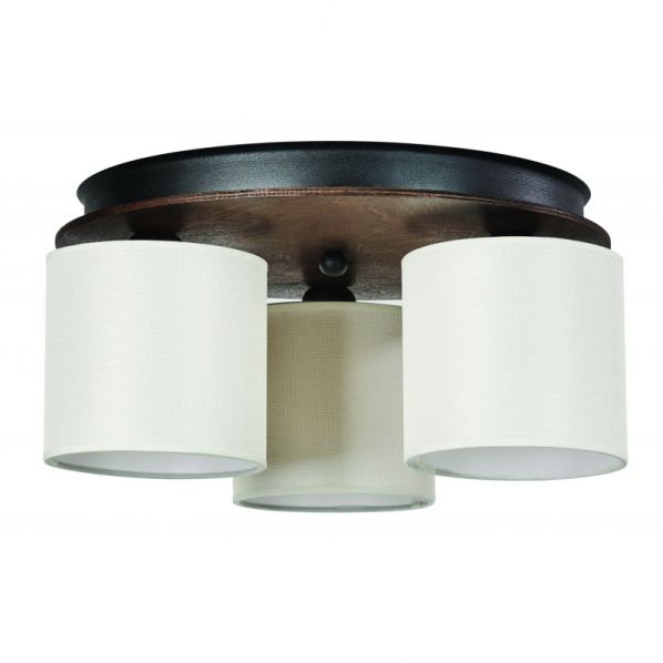 ΦΩΤΙΣΤΙΚΟ ΟΡΟΦΗΣ 3Φ ΞΥΛΟ/ΑΜΠΑΖΟΥΡ ΜΠΕΖ Ε27