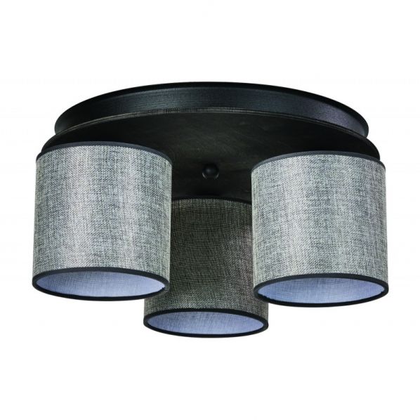 ΦΩΤΙΣΤΙΚΟ ΟΡΟΦΗΣ 3Φ ΞΥΛΟ/ΑΜΠΑΖΟΥΡ ΓΚΡΙ Ε27