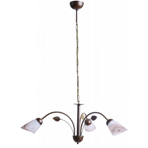 ΦΩΤΙΣΤΙΚΟ ΠΟΛΥΦΩΤΟ 3Φ ΜΕΤΑΛΛΟ ΚΑΦΕ/ΓΥΑΛΙ Ε14