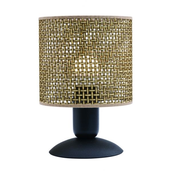 ΦΩΤΙΣΤΙΚΟ ΠΟΡΤΑΤΙΦ ΜΕΤΑΛΛΟ/ΑΜΠΑΖΟΥΡ ΜΑΥΡΟ/ΜΕΛΙ Ε27 Φ15