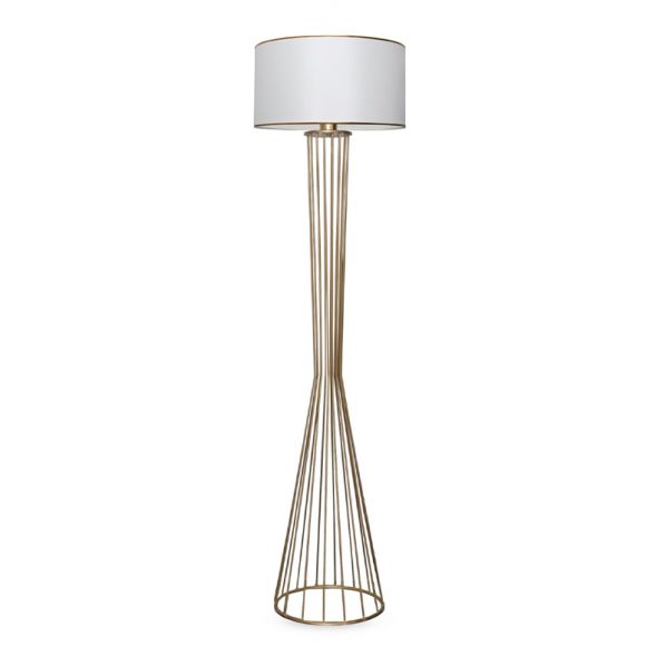 ΦΩΤΙΣΤΙΚΟ ΔΑΠΕΔΟΥ CLARKE MEGAPAP ΜΕΤΑΛΛΟ/ΥΦΑΣΜΑ ΧΡΩΜΑ ΧΡΥΣΟ/ΛΕΥΚΟ 38X21X155ΕΚ.