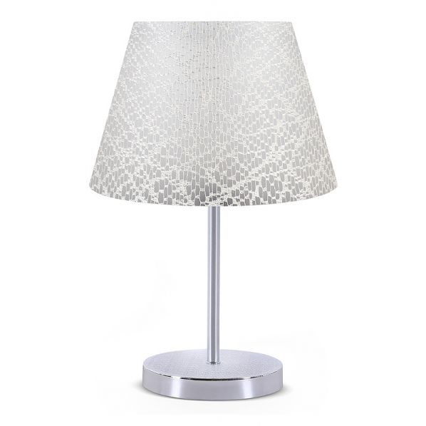 ΦΩΤΙΣΤΙΚΟ ΕΠΙΤΡΑΠΕΖΙΟ JULES MEGAPAP ΥΦΑΣΜΑ PVC/ΧΡΩΜΙΟ ΧΡΩΜΑ ΛΕΥΚΟ/ΑΣΗΜΙ 22X17X37ΕΚ.