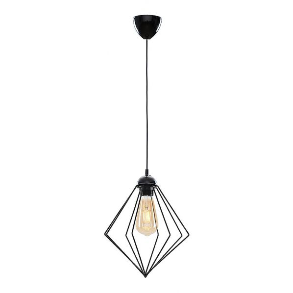 ΦΩΤΙΣΤΙΚΟ ΟΡΟΦΗΣ NURA MEGAPAP E27 ΜΕΤΑΛΛΙΚΟ ΜΟΝΟΦΩΤΟ ΧΡΩΜΑ ΜΑΥΡΟ 24X24X72ΕΚ.