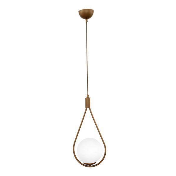 ΦΩΤΙΣΤΙΚΟ ΟΡΟΦΗΣ SHEMESH MEGAPAP E27  ΜΕΤΑΛΛΙΚΟ ΜΟΝΟΦΩΤΟ ΧΡΩΜΑ ΧΡΥΣΟ ΜΑΤ 20X20X85ΕΚ.