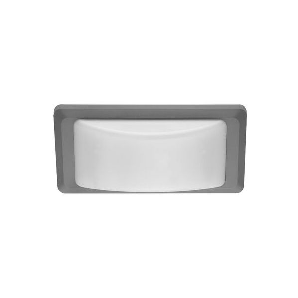 LED ΑΠΛΙΚΑ PC ΟΡΘΟΓΩΝΙΑ 13W 4000K IP65 ΓΚΡΙ