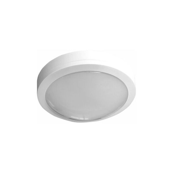 LED ΠΛΑΦΟΝΙΕΡΑ PC ΣΤΡΟΓΓΥΛΗ Φ170mm 12W 3000Κ IP65 ΛΕΥΚΗ