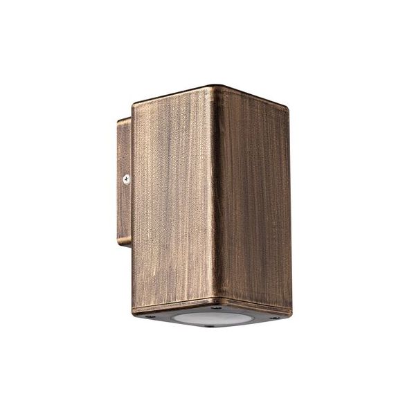 ΣΠΟΤ PC ΕΠΙΤΟΙΧ ΜΟΝΗΣ ΚΑΤΕΥΘ.ΤΕΤΡΑΓ h76mm GU10 IP54 ΡΟΥΣΤΙΚ